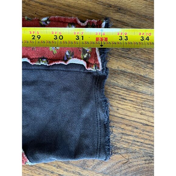 Free People Intimately Gray Stripe Pattern Boho Crop Sweatpants Women's Size XS - Picture 8 of 9